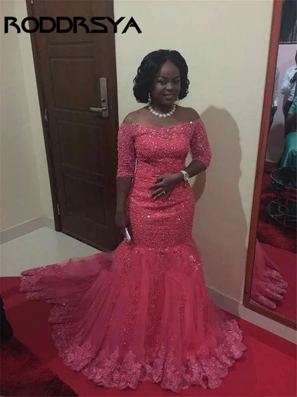 Элегантное красное кружевное вечернее платье-Русалка с коротким рукавом и открытыми плечами в африканском стиле
Элегантное красное кружевное вечернее платье-Русалка с коротким рукавом и открытыми плечами в африканском стиле
