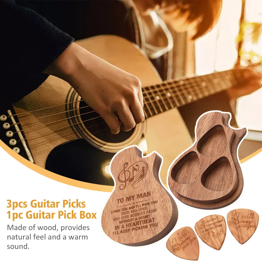 3pcs Accessories Guitar Pick Set With Box Bass Ukulele Music Lover Musical Instrument Acoustic Electric Fashion Handmade Gift
3pcs Accessories Guitar Pick Set With Box Bass Ukulele Music Lover Musical Instrument Acoustic Electric Fashion Handmade Gift