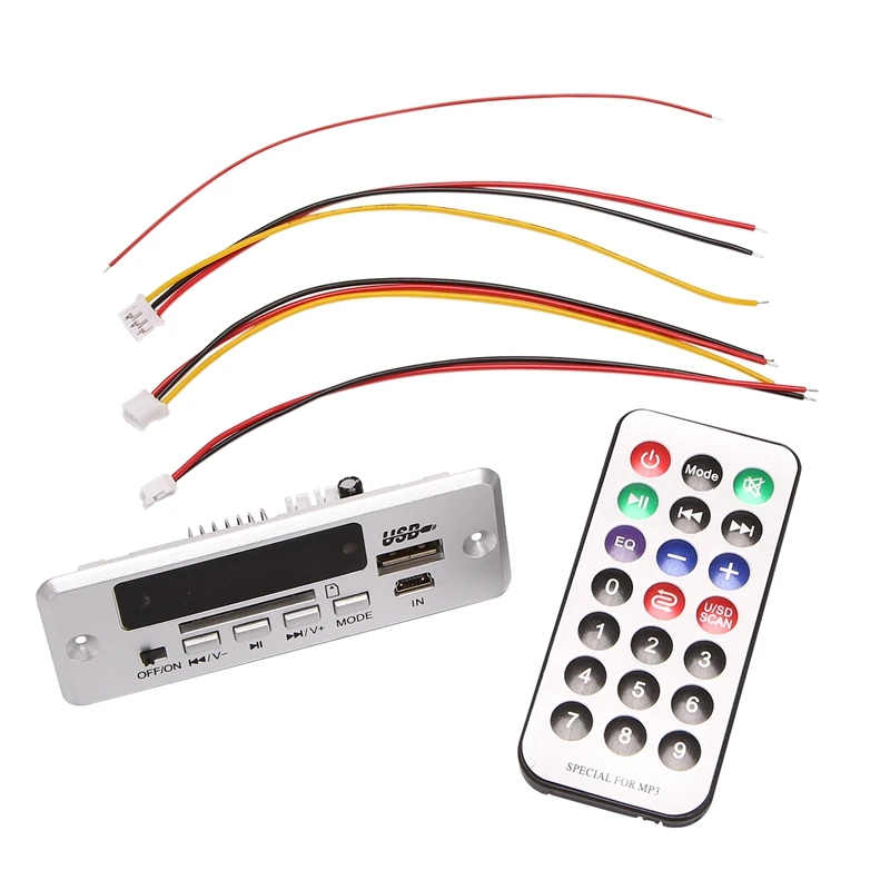 USB MP3 Decoder Board, 12V Car Stereo Bluetooth Decoder Module Support MP3 USB LINE In FM Decoder
USB MP3 Decoder Board, 12V Car Stereo Bluetooth Decoder Module Support MP3 USB LINE In FM Decoder