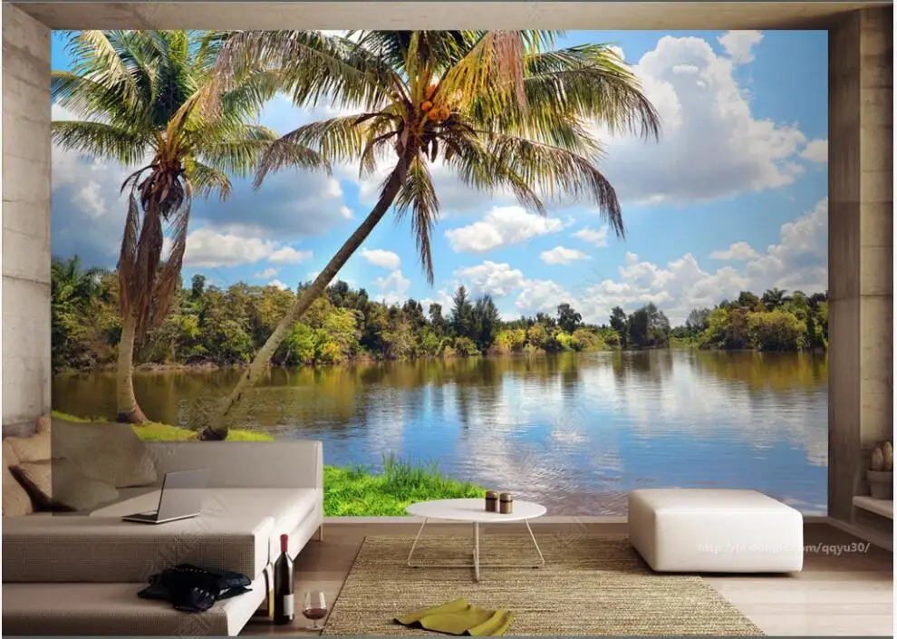 Custom Mural Wallpaper for walls Tropical forest lake scenery Living Room Decoration Luxury 3d Photo Wallpaper On The Wall
Custom Mural Wallpaper for walls Tropical forest lake scenery Living Room Decoration Luxury 3d Photo Wallpaper On The Wall