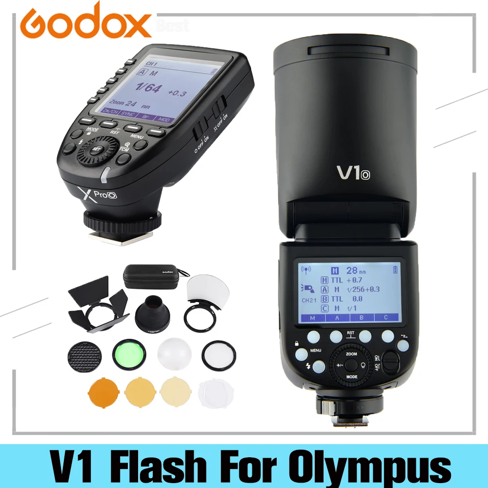 Godox V1 V1-O Li-on TTL On-Camera Round Flash TTL 1/8000s HSS Lithium Battery Speedlight For Olympus
Godox V1 V1-O Li-on TTL On-Camera Round Flash TTL 1/8000s HSS Lithium Battery Speedlight For Olympus