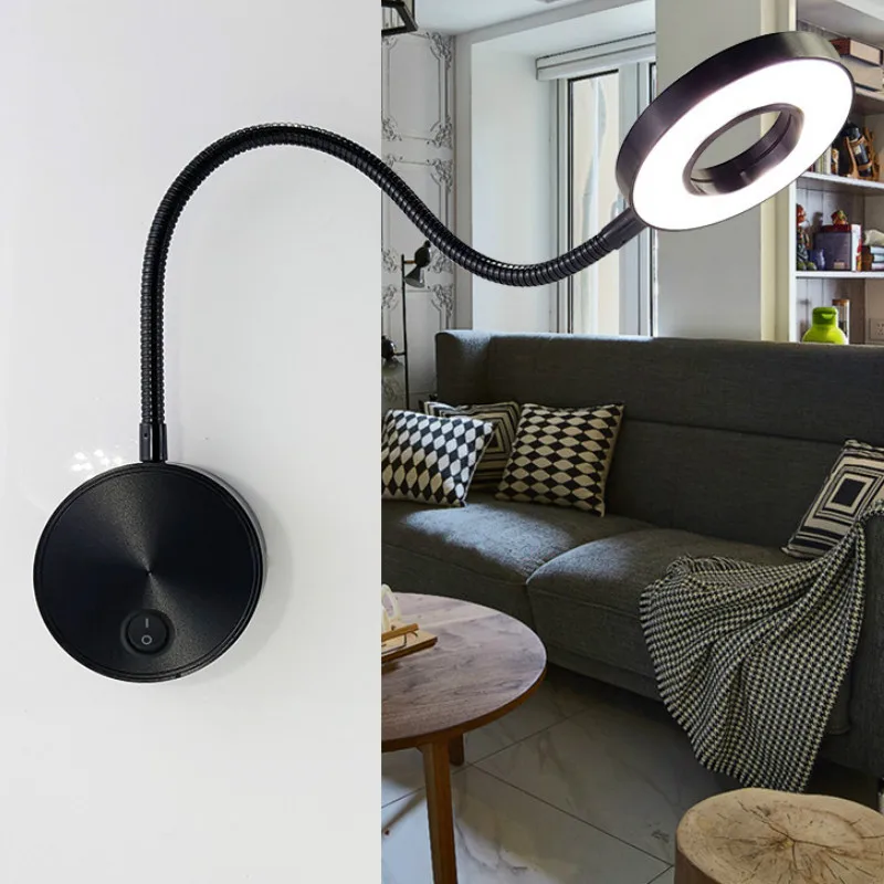 LED-Hoses-Wall-Light Flexible bedroom with switch in LEDs Selfie Ring Light Indoor wall Lapms For Makeup Bedside Reading WY5629
LED-Hoses-Wall-Light Flexible bedroom with switch in LEDs Selfie Ring Light Indoor wall Lapms For Makeup Bedside Reading WY5629
