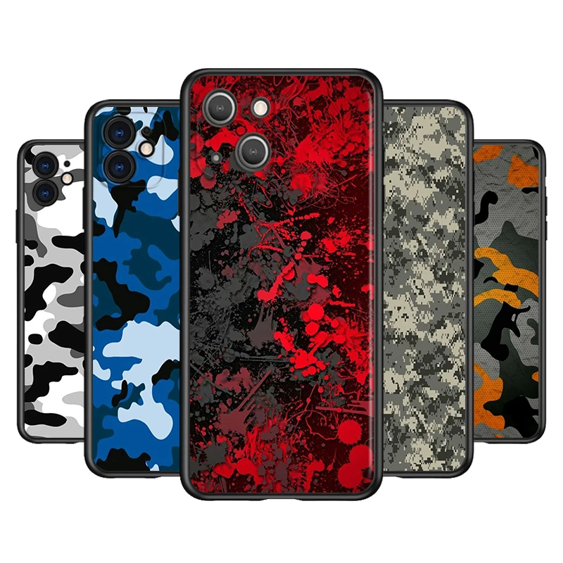 Camouflage Pattern Camo Silicone Cover For Apple IPhone 13 12 Mini 11 Pro XS MAX XR X 8 7 6S 6 Plus 5S SE Phone Case
Camouflage Pattern Camo Silicone Cover For Apple IPhone 13 12 Mini 11 Pro XS MAX XR X 8 7 6S 6 Plus 5S SE Phone Case