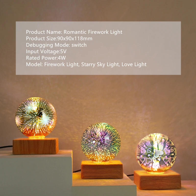 3D светодиодная цветная атмосфера фейерверк декоративная лампа для спальни прикроватная звездное небо настольная лампа ночсветильник с USB-...
3D светодиодная цветная атмосфера фейерверк декоративная лампа для спальни прикроватная звездное небо настольная лампа ночсветильник с USB-...