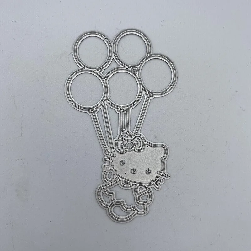 Metal Cutting Dies Cat holding balloon Stencils For DIY Scrapbooking Decorative Embossing Handcraft Die Cutting Template 
Metal Cutting Dies Cat holding balloon Stencils For DIY Scrapbooking Decorative Embossing Handcraft Die Cutting Template