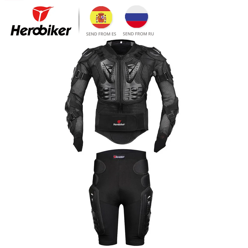 Herobiker Motorcycle Body Armor Protective Jacket+ Gears Short Pants Hip Protector Kits Motorcycle Riding Suits RU/ES Warehouse
Herobiker Motorcycle Body Armor Protective Jacket+ Gears Short Pants Hip Protector Kits Motorcycle Riding Suits RU/ES Warehouse