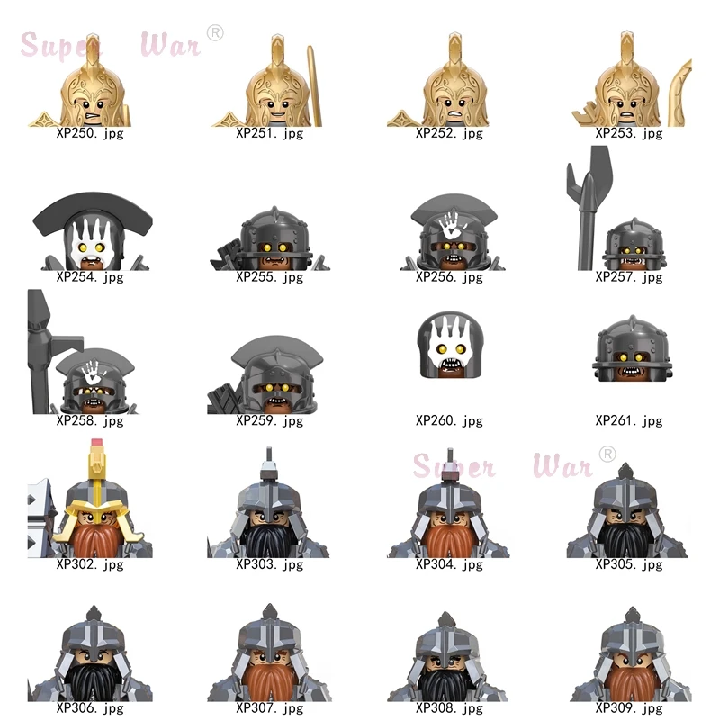 Single Medieval Movie Knights Uruk hai foot Df Orcs Figures Head accessories Building Blocks toys Series-131
Single Medieval Movie Knights Uruk hai foot Df Orcs Figures Head accessories Building Blocks toys Series-131