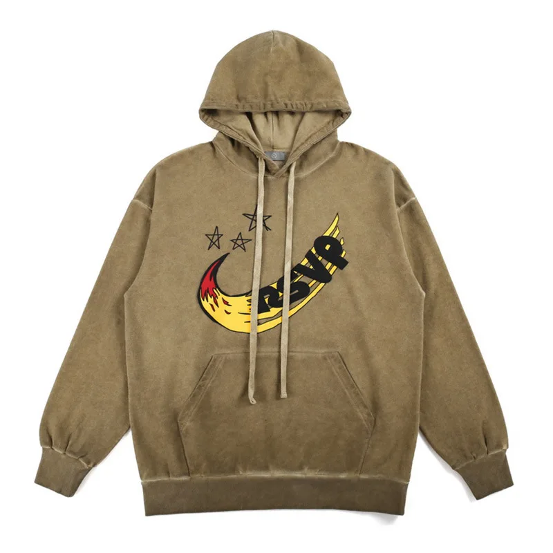 Chao brand spring and autumn trend smiling face cactus print oversize hooded thin sweater
Chao brand spring and autumn trend smiling face cactus print oversize hooded thin sweater