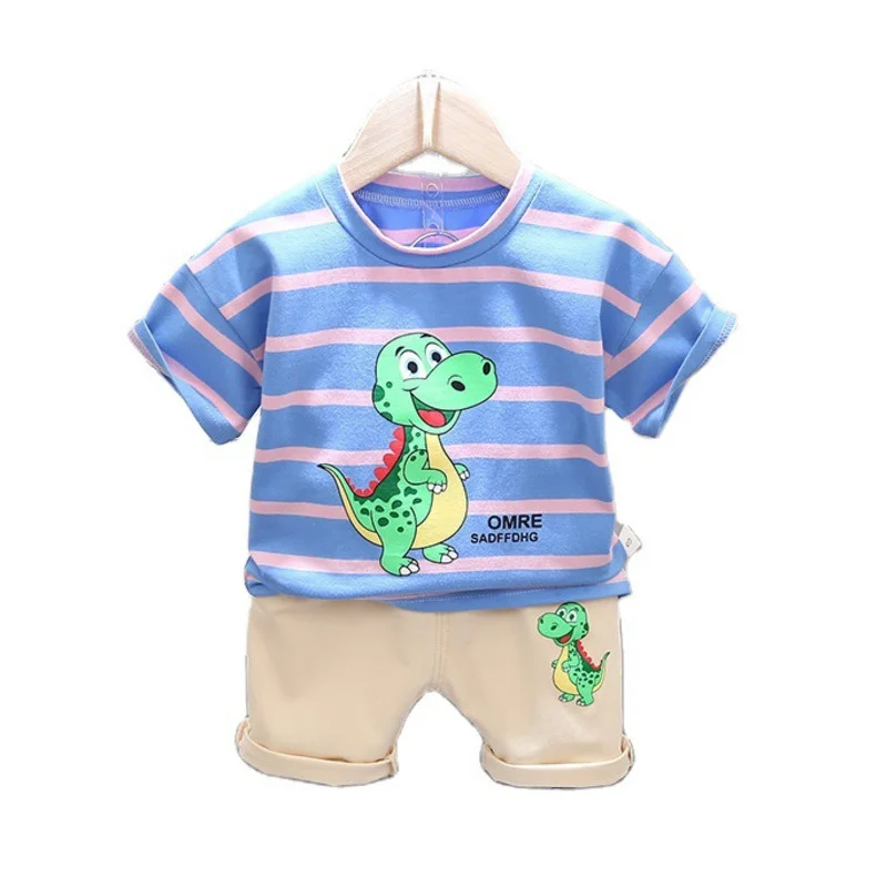 Summer Children Fashion Clothing Baby Boys Girls Striped T Shirt Shorts 2Pcs/sets Kids Infant Clothes Toddler Cartoon Sportswear
Summer Children Fashion Clothing Baby Boys Girls Striped T Shirt Shorts 2Pcs/sets Kids Infant Clothes Toddler Cartoon Sportswear