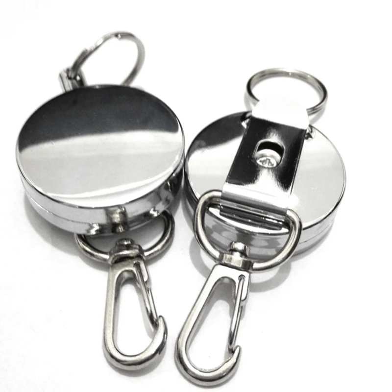 4cm Full Metal Tool Belt Retractable Key Ring Holder Steel Recoil Ring Belt Chain Clip With Hook
4cm Full Metal Tool Belt Retractable Key Ring Holder Steel Recoil Ring Belt Chain Clip With Hook