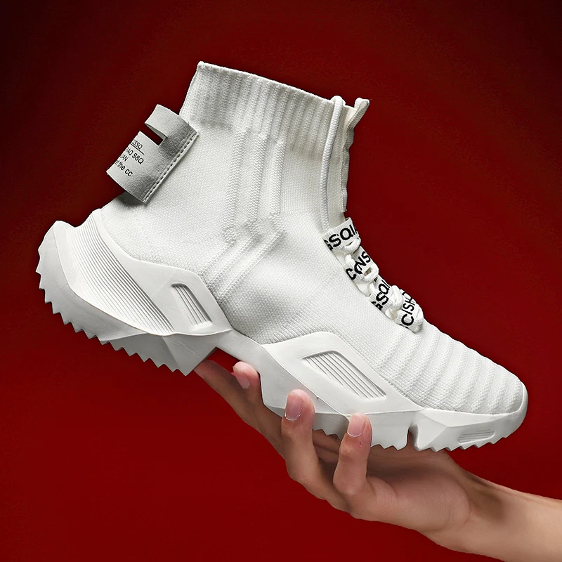 High Top Men's Running Sock Sneakers Male Ankle Sport Boots Men Non-slip Height Increase Footwear zapatillas Big Size 47 shoes
High Top Men's Running Sock Sneakers Male Ankle Sport Boots Men Non-slip Height Increase Footwear zapatillas Big Size 47 shoes