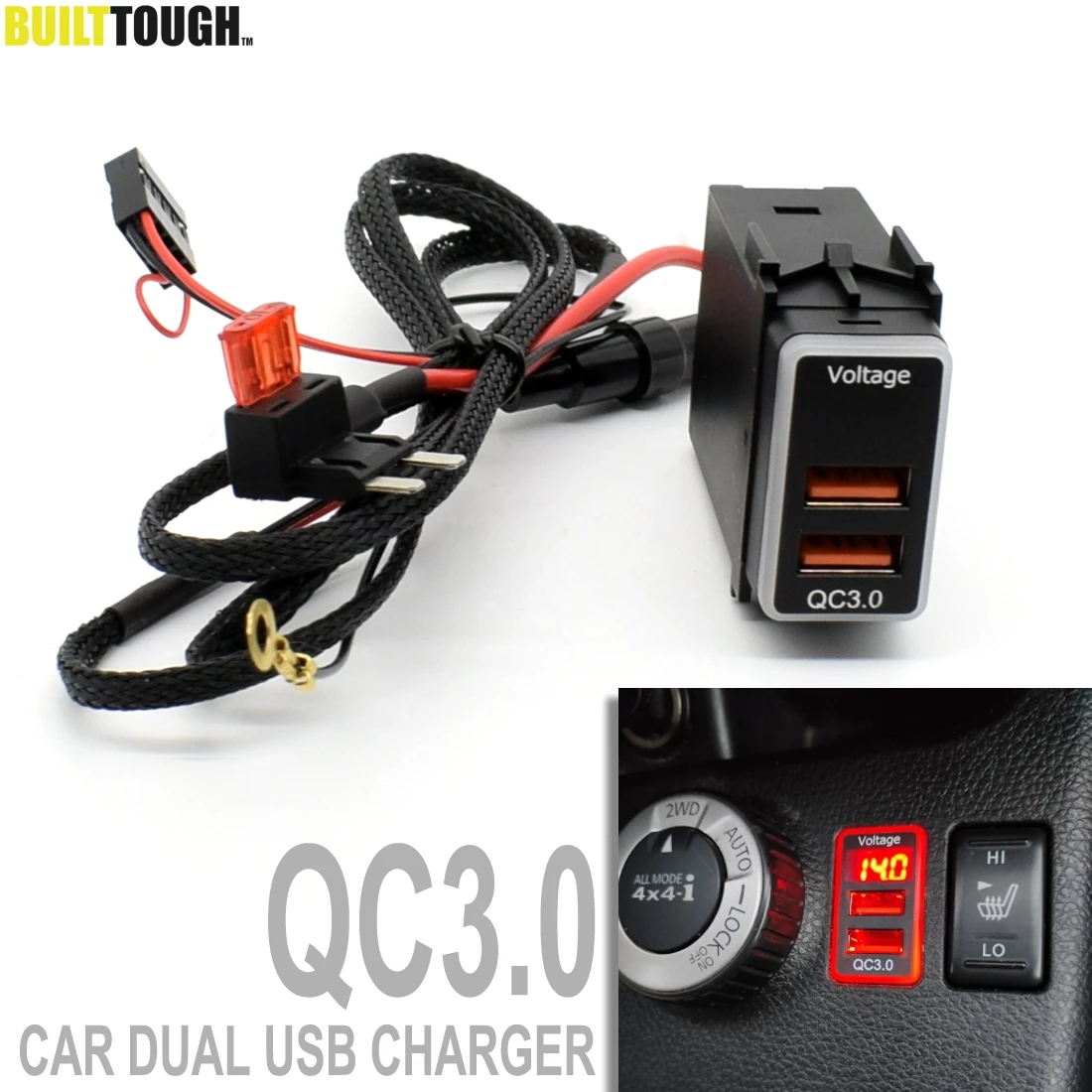 Car Dual USB Quick Tablet Charger QC3.0 Adapter 12V Phone Fast Charge Ports Adapter LED Voltmeter Digital Display For Nissan
Car Dual USB Quick Tablet Charger QC3.0 Adapter 12V Phone Fast Charge Ports Adapter LED Voltmeter Digital Display For Nissan
