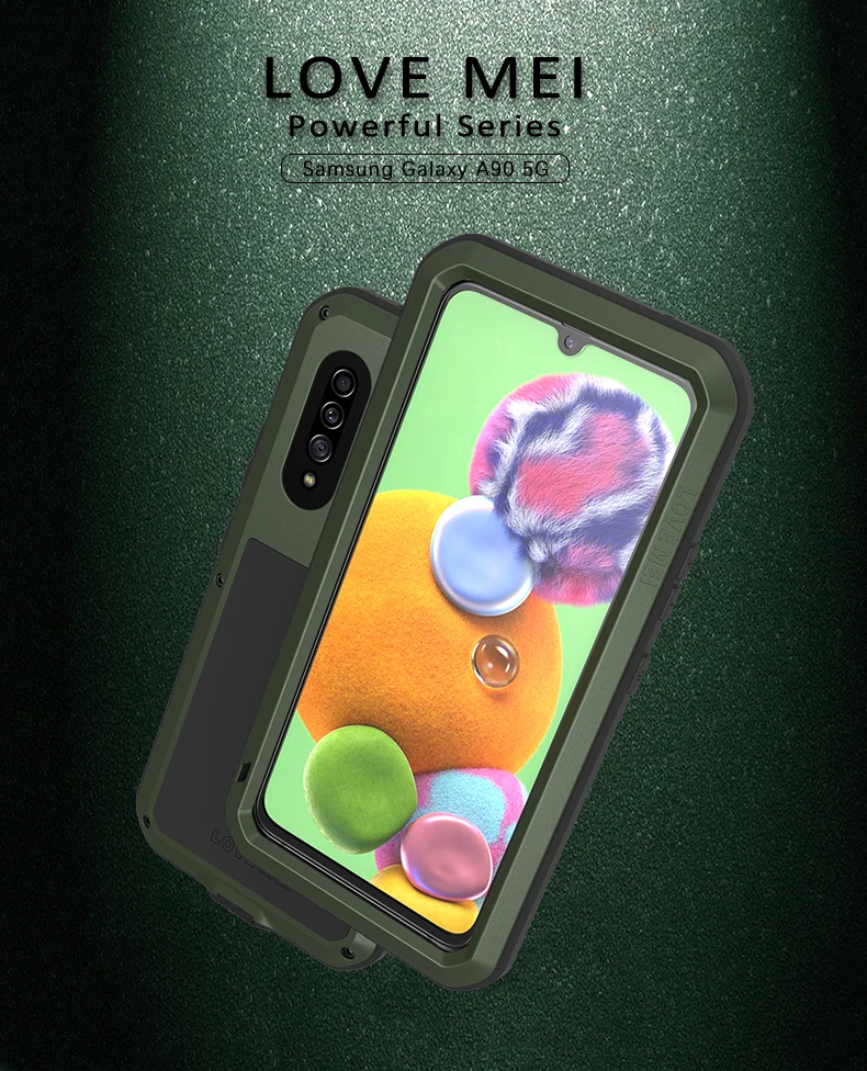 Мощный чехол для телефона Love Mei для Samsung Galaxy A90 5G тяжелый защитный ударопрочный грязеотталкивающий металлический защитный чехол для A90 5G
Мощный чехол для телефона Love Mei для Samsung Galaxy A90 5G тяжелый защитный ударопрочный грязеотталкивающий металлический защитный чехол для A90 5G