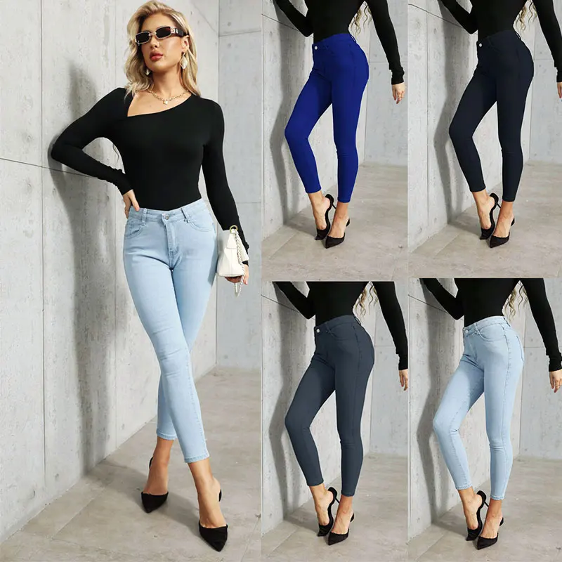 Xs 5XL 6Xl Sexy Woman Fashion Jeans Stretch Skinny Jean Large Size Spandex Denim Hip Slim Pants New Black Blue Women's Trouser
Xs 5XL 6Xl Sexy Woman Fashion Jeans Stretch Skinny Jean Large Size Spandex Denim Hip Slim Pants New Black Blue Women's Trouser