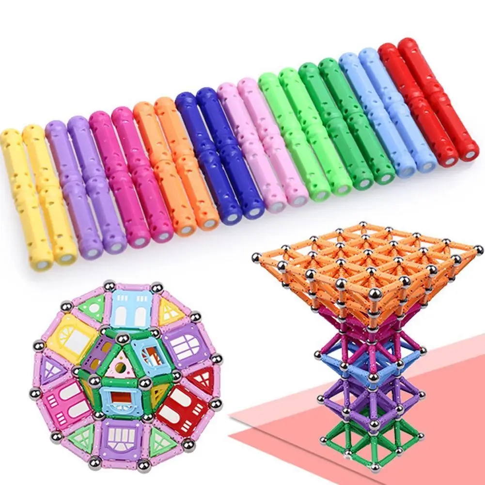 3D DIY Magnetic Building Blocks Sticks Set Construction Designer Bal Metal Develop Creative Kids Toys Educational 107pcs V8E5
3D DIY Magnetic Building Blocks Sticks Set Construction Designer Bal Metal Develop Creative Kids Toys Educational 107pcs V8E5