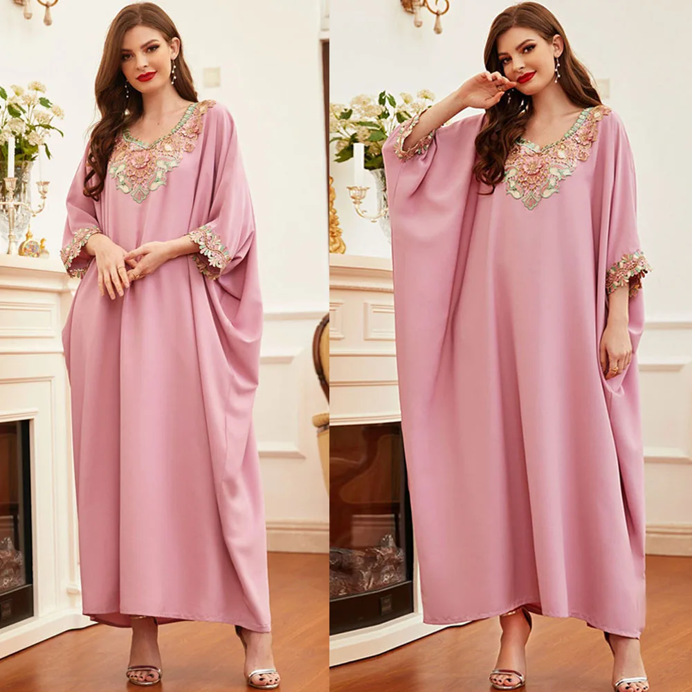 Элегантный мусульманских для женщин Свободные Кафтан Исламская одежда атласное платье с цветочным узором Вечерние вечернее платье с рукав...
Элегантный мусульманских для женщин Свободные Кафтан Исламская одежда атласное платье с цветочным узором Вечерние вечернее платье с рукав...