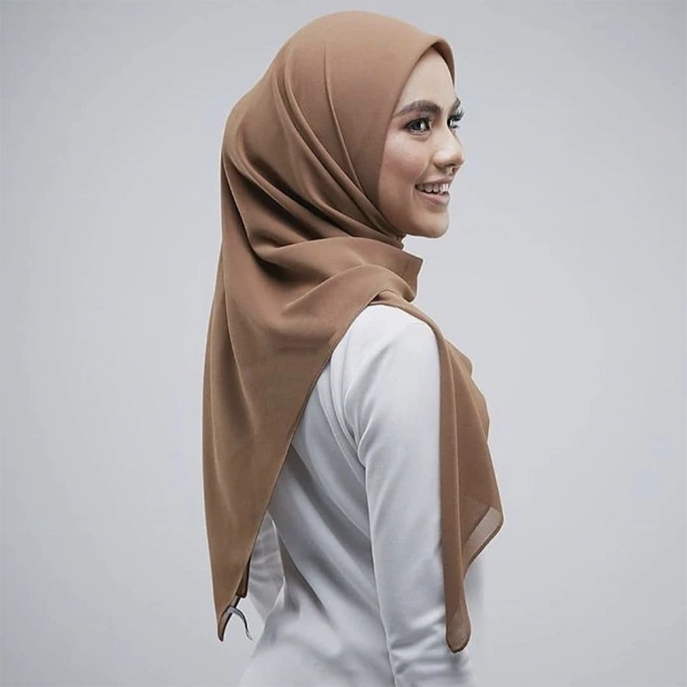 Wholesale 10pcs Square Scarf 115*115cm Chiffon Headscarves For Women Muslim Fashion Shawls Plain Chiffon Headwraps Hijab Scarf
Wholesale 10pcs Square Scarf 115*115cm Chiffon Headscarves For Women Muslim Fashion Shawls Plain Chiffon Headwraps Hijab Scarf