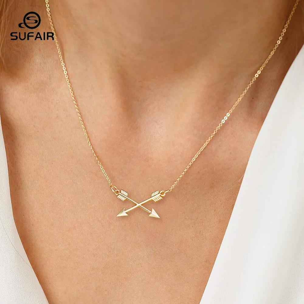 Sufair 14K Gold Plated Triangle Arrow Pendant Necklace for Women Friendship Gifts Best Friend Teen Girl Friend Matching Necklace
Sufair 14K Gold Plated Triangle Arrow Pendant Necklace for Women Friendship Gifts Best Friend Teen Girl Friend Matching Necklace