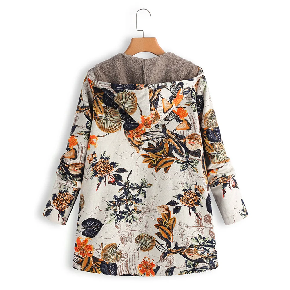 2020 New Women Winter Warm Floral Hooded Jacket Flower Print Hoody Vintage Oversized Coats Winter Padded Jacket Women Parkas
2020 New Women Winter Warm Floral Hooded Jacket Flower Print Hoody Vintage Oversized Coats Winter Padded Jacket Women Parkas