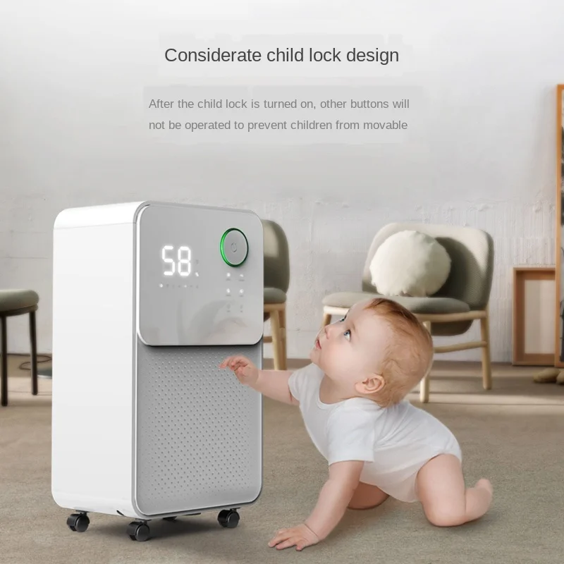 Upgrade child lock silent dehumidifier, household energy-saving and power-saving small basement moisture absorber, super touch s
Upgrade child lock silent dehumidifier, household energy-saving and power-saving small basement moisture absorber, super touch s