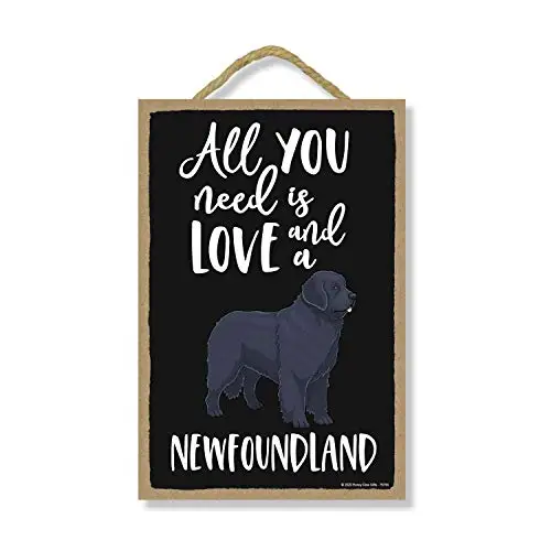 Honey Dew Gifts All You Need is Love and a Newfoundland Wooden Home Decor for Dog Pet Lovers, Hanging Decorative Wall Sign,
Honey Dew Gifts All You Need is Love and a Newfoundland Wooden Home Decor for Dog Pet Lovers, Hanging Decorative Wall Sign,