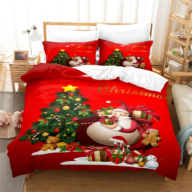 Santa Claus Bedding Set for Bedroom Soft Bedspreads for Bed Home Comefortable Duvet Cover Quilt Cover and Pillowcase
Santa Claus Bedding Set for Bedroom Soft Bedspreads for Bed Home Comefortable Duvet Cover Quilt Cover and Pillowcase