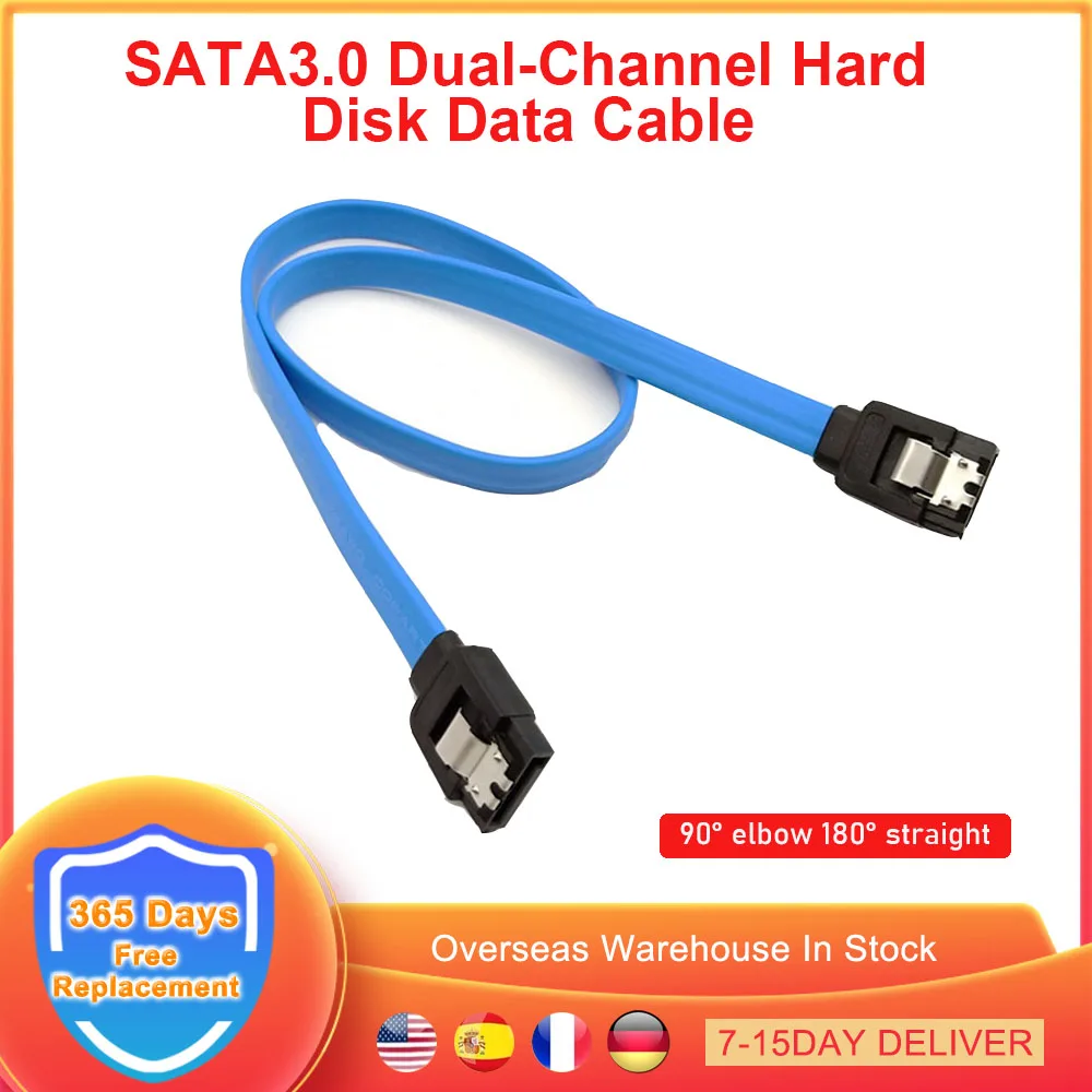 SATA Cable 3.0 to Hard Disk Drive SSD HDD Sata 3 90 Degree Right-Angle Straight Cable 6.0 Gbp With Locking Latch 16Inch CD Drive
SATA Cable 3.0 to Hard Disk Drive SSD HDD Sata 3 90 Degree Right-Angle Straight Cable 6.0 Gbp With Locking Latch 16Inch CD Drive