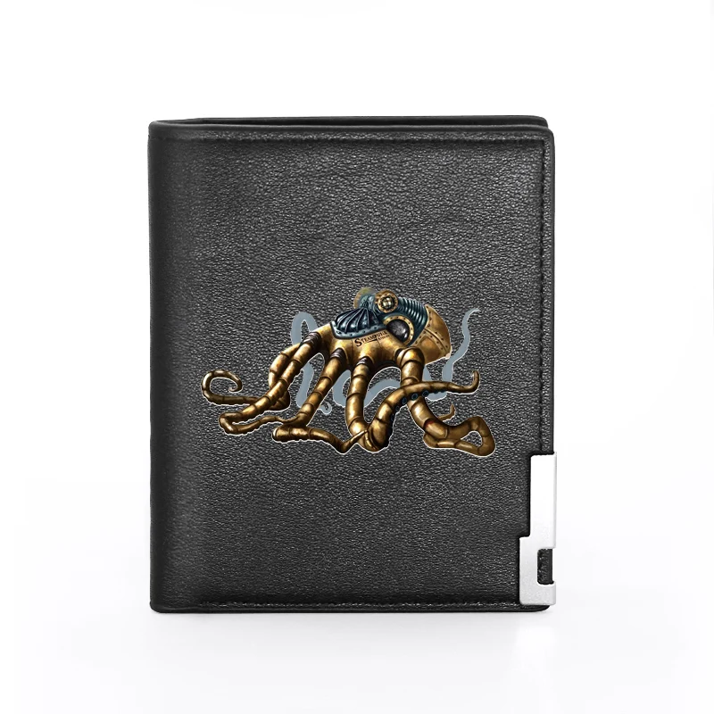 Punk Style Octopus Leather Wallet Steampunk Men Women Billfold Slim Credit Card/ID Holders Money Bag Standard Short Purses
Punk Style Octopus Leather Wallet Steampunk Men Women Billfold Slim Credit Card/ID Holders Money Bag Standard Short Purses