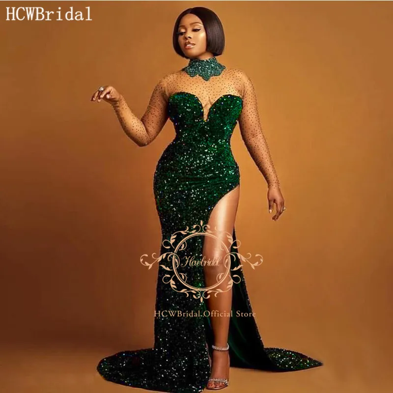 Shiny Mermaid Evening Dresses High Slit See Though Sequin Special Party Gowns 2021 Black Girls Long Sleeves Evening Dress
Shiny Mermaid Evening Dresses High Slit See Though Sequin Special Party Gowns 2021 Black Girls Long Sleeves Evening Dress