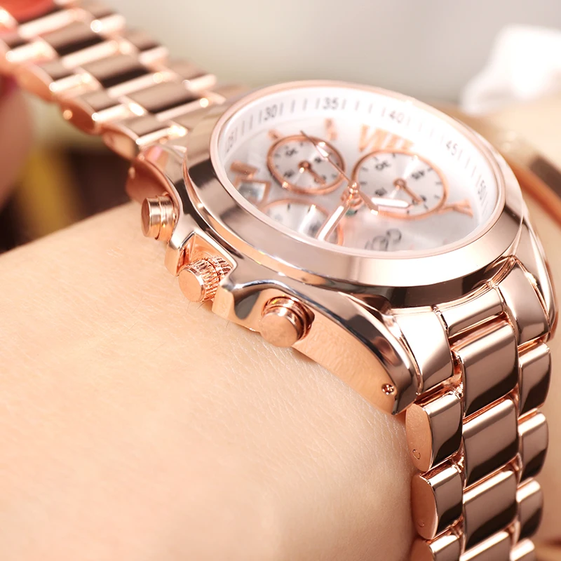 Часы наручные женские кварцевые роскошные модные повседневные с браслетом из