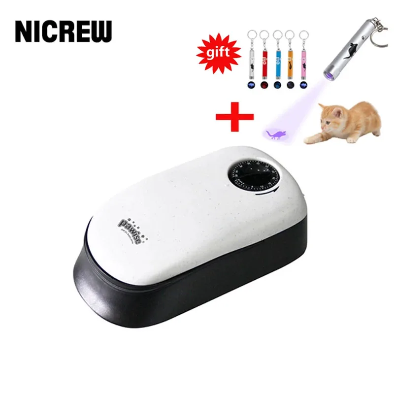 NICREW Pet Dog Timing Automatic Feeder for Cats Puppy Pet Dry Food Dispenser Dog Dish Dogs Feeder Bowl Dispenser with Pet Toys
NICREW Pet Dog Timing Automatic Feeder for Cats Puppy Pet Dry Food Dispenser Dog Dish Dogs Feeder Bowl Dispenser with Pet Toys