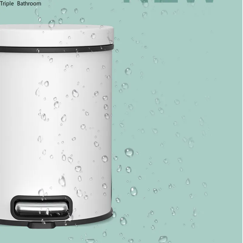 1 pc Light Luxury Style Metal Waste Bin with Cover Foot-operated Bedroom Kitchen Garbage Basket Home Trash Can Bathroom
1 pc Light Luxury Style Metal Waste Bin with Cover Foot-operated Bedroom Kitchen Garbage Basket Home Trash Can Bathroom