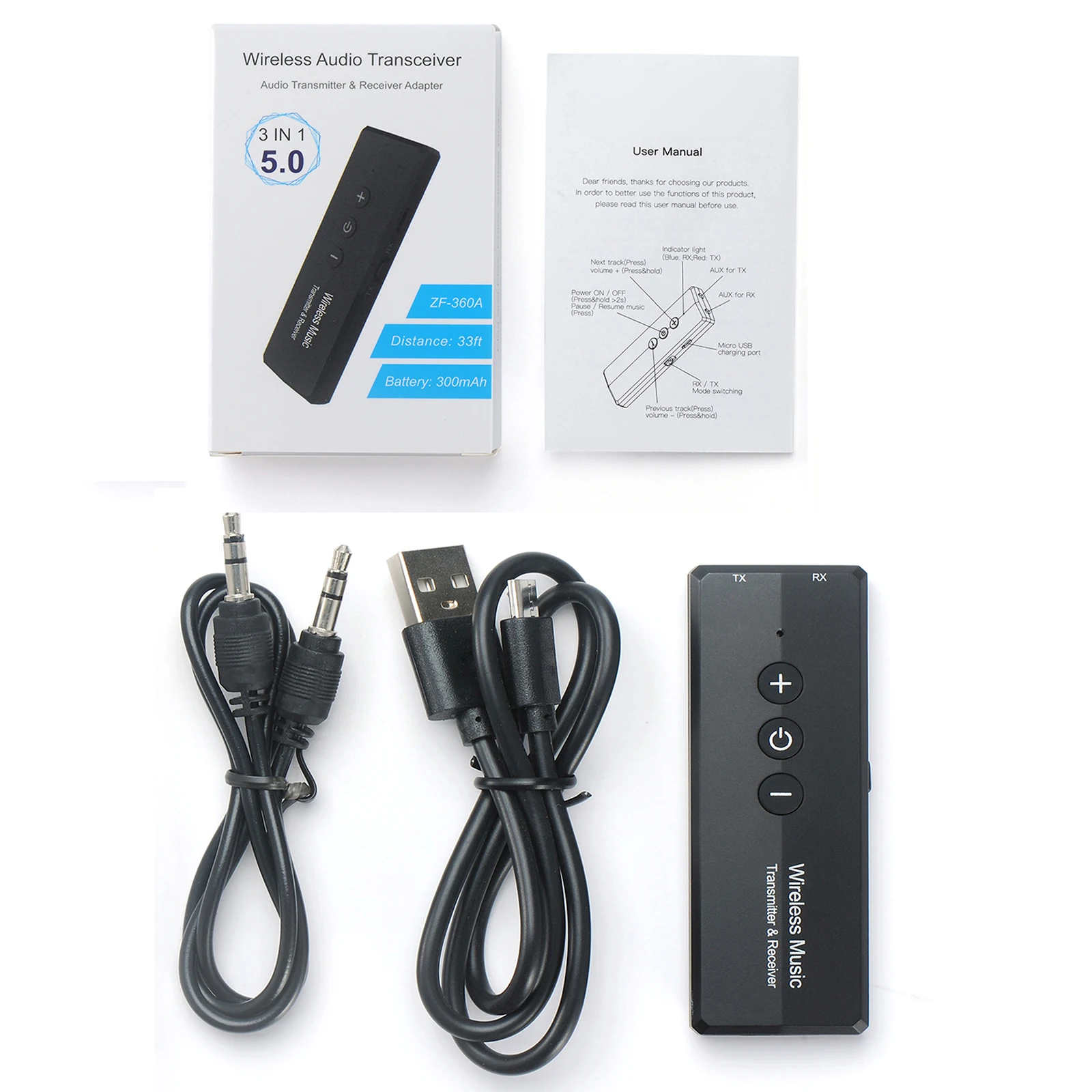 Bluetooth Adapter Bluetooth Transmitter Bluetooth Receiver USB Rechargeable Bluetooth 5.0 Multifunctional 2 In 1 for Audio Home
Bluetooth Adapter Bluetooth Transmitter Bluetooth Receiver USB Rechargeable Bluetooth 5.0 Multifunctional 2 In 1 for Audio Home