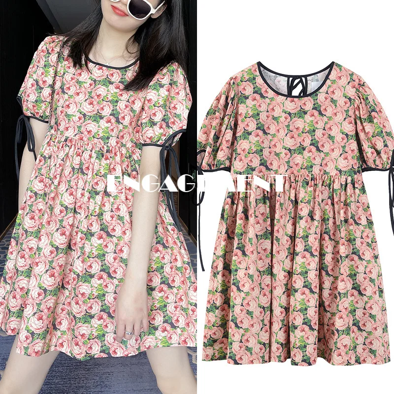 ENGAGEMENT 2021 Summer and Autumn Round Neck Korean Cute Lace-up Bubble Sleeves Full Screen Floral Dress
ENGAGEMENT 2021 Summer and Autumn Round Neck Korean Cute Lace-up Bubble Sleeves Full Screen Floral Dress