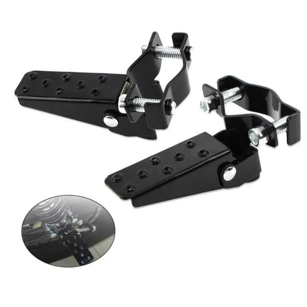 Black Retro Motorcycle Clamp-on Steel Axle Foldable Foot Step Pegs MTB BMX bike Folding Pedal Footrest Footpeg Universal
Black Retro Motorcycle Clamp-on Steel Axle Foldable Foot Step Pegs MTB BMX bike Folding Pedal Footrest Footpeg Universal