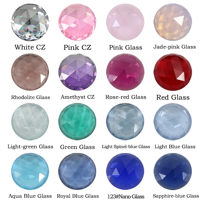 

8MM Round Shape 5A Quality Various Color Cubic Zirconia Bead Stones Cut Loose CZ Synthetic Glass Gemstone