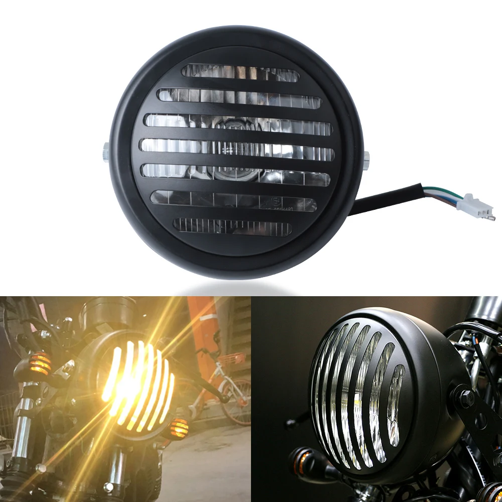 6 5 дюймов CG125 GN125 фара для мотоцикла 12 В передняя круглая 35 Вт подсветка подходит