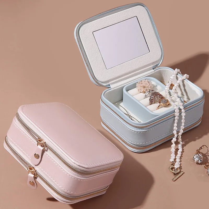 Jewelry Portable Storage Box Ring Earrings Necklace Jewelry Box PU Leather Lipstick Makeup Box
Jewelry Portable Storage Box Ring Earrings Necklace Jewelry Box PU Leather Lipstick Makeup Box