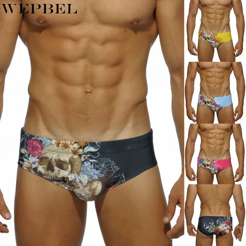 WEPBEL Mens Swim Briefs Low Waist Skull Print String Summer Swimming Trunks Casual Beach Shorts Boxers Swimwear Underwear
WEPBEL Mens Swim Briefs Low Waist Skull Print String Summer Swimming Trunks Casual Beach Shorts Boxers Swimwear Underwear