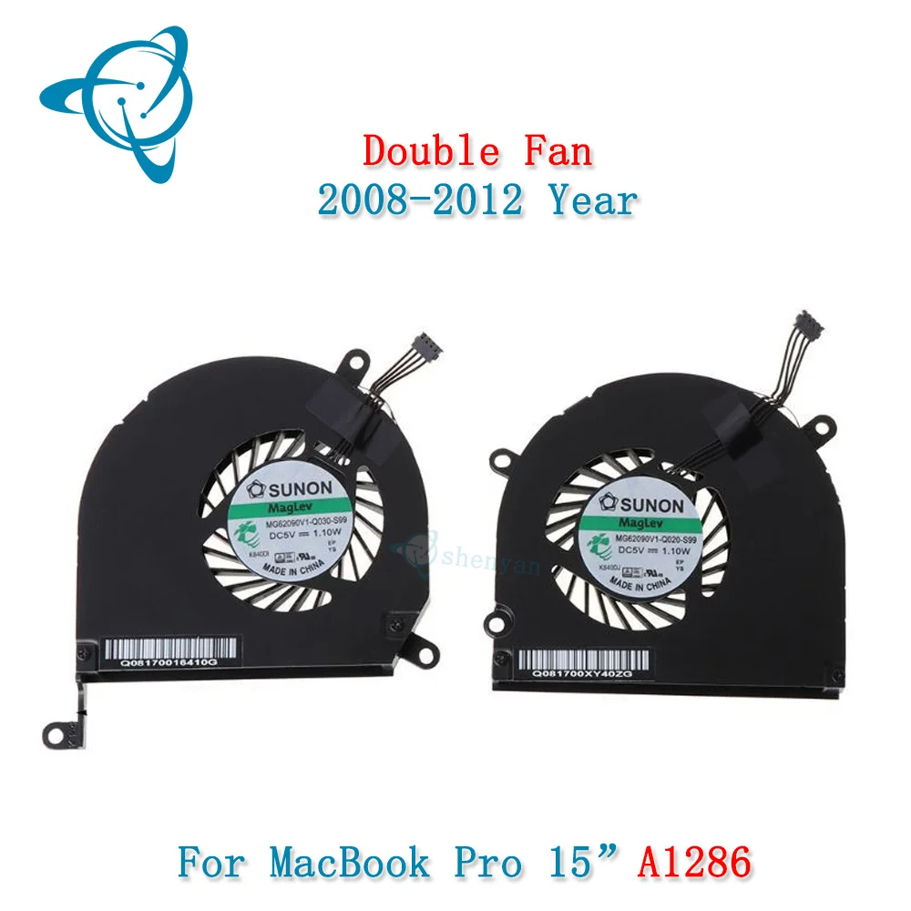 Shenyan A1286 CPU Fan For Macbook Pro 15.4" Right & Left Cooling Fans 2008-2012 Year 661-4951 922-8702 661-4952 922-8703
Shenyan A1286 CPU Fan For Macbook Pro 15.4" Right & Left Cooling Fans 2008-2012 Year 661-4951 922-8702 661-4952 922-8703
