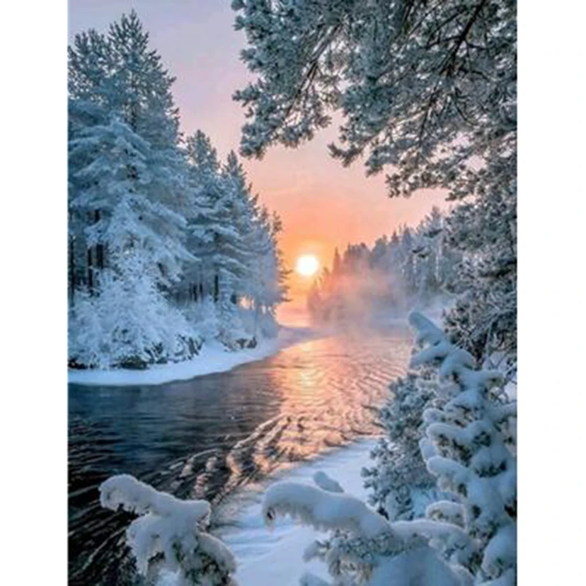 5D DIY Diamond Painting Square/Round Diamond Landscape Painting Winter Lakeside Scenery Picture Cross Stitch Decoration TX572
5D DIY Diamond Painting Square/Round Diamond Landscape Painting Winter Lakeside Scenery Picture Cross Stitch Decoration TX572
