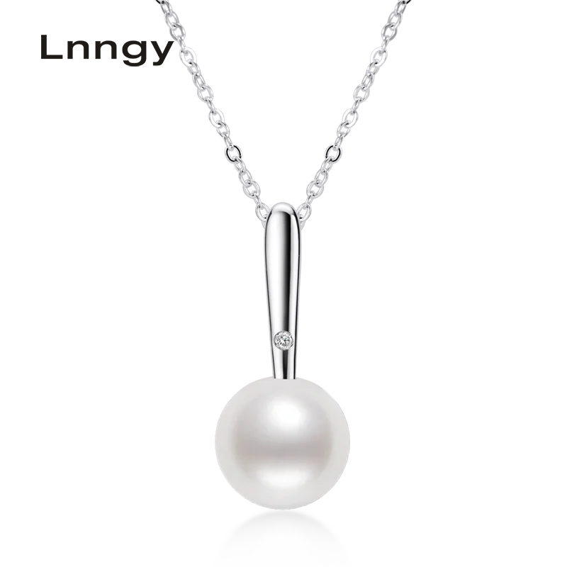 Lnngy Lnngy925 Sterling Silver 7.5-8mm Genuine Freshwater Pearl Pendant Necklace for Women Ladies with 18" Silver Chain
Lnngy Lnngy925 Sterling Silver 7.5-8mm Genuine Freshwater Pearl Pendant Necklace for Women Ladies with 18" Silver Chain