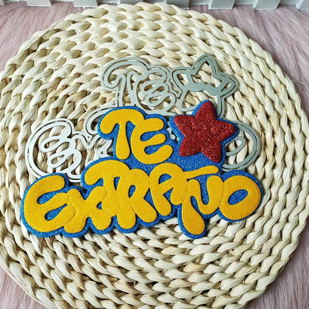 New Spanish I want to pronounce your words metal cutting die mould scrapbook decoration embossed photo album decoration card
New Spanish I want to pronounce your words metal cutting die mould scrapbook decoration embossed photo album decoration card