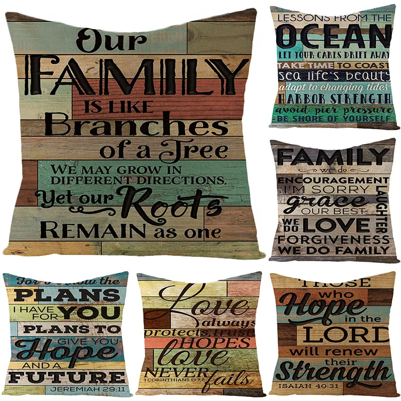 Hot Retro Decorative Linen Pillowcase English Letters Phrases Wooden Board Print Cushion Covers Sofa Seat Throw Pillows Cover
Hot Retro Decorative Linen Pillowcase English Letters Phrases Wooden Board Print Cushion Covers Sofa Seat Throw Pillows Cover
