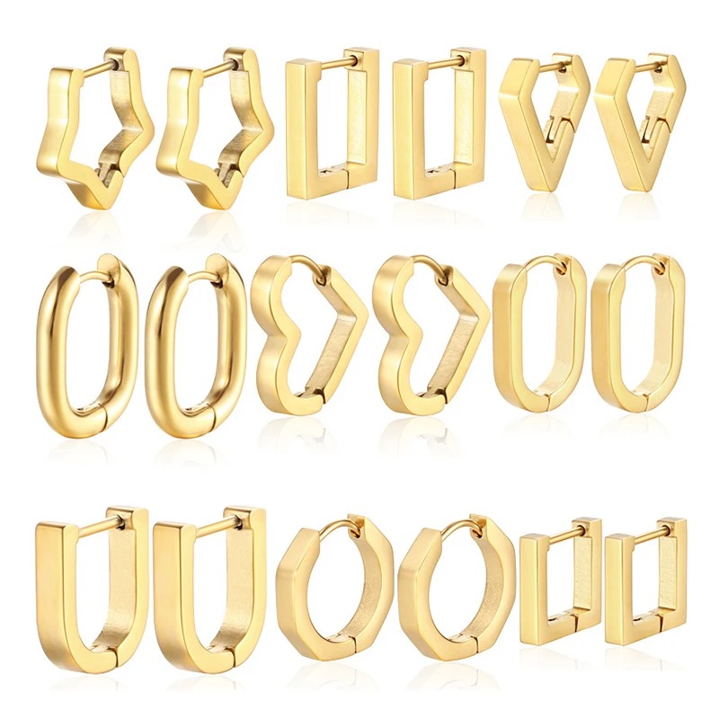 LA GIRL Ear clip Perforated stud earrings Party Jewelry Fashion Punk Hip-Hop Earring Loop Geometric
LA GIRL Ear clip Perforated stud earrings Party Jewelry Fashion Punk Hip-Hop Earring Loop Geometric