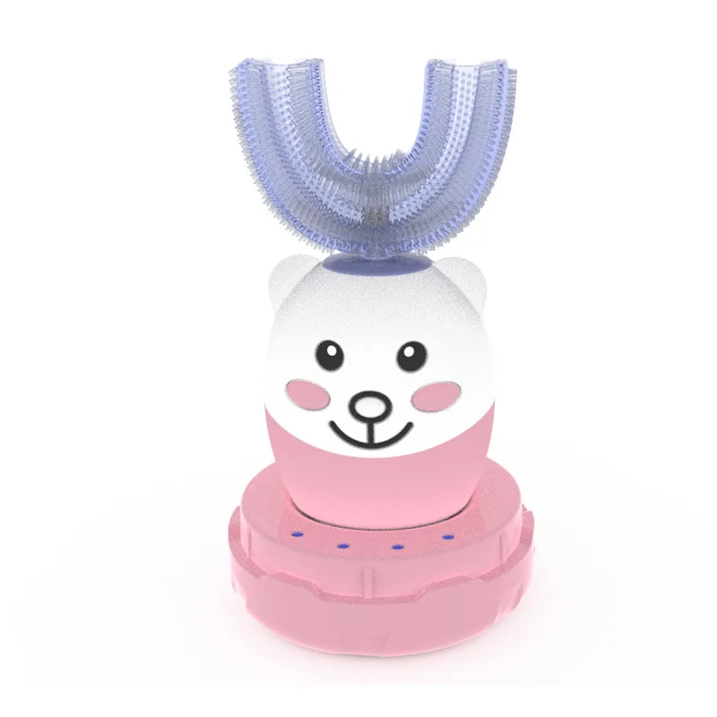 NEW Cute Cartoon U Shape 360 Degrees Silicone Electric Toothbrush Fully Automatic Waterproof Rechargeable Tooth Brush For Kids
NEW Cute Cartoon U Shape 360 Degrees Silicone Electric Toothbrush Fully Automatic Waterproof Rechargeable Tooth Brush For Kids