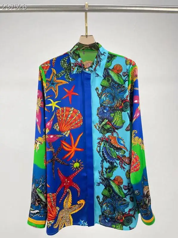 Fyion 2021 Runway Designer High Quality Shirt Long Sleeve Printing Elegant Single Breasted Chic Trendy Female Women Blouse
Fyion 2021 Runway Designer High Quality Shirt Long Sleeve Printing Elegant Single Breasted Chic Trendy Female Women Blouse