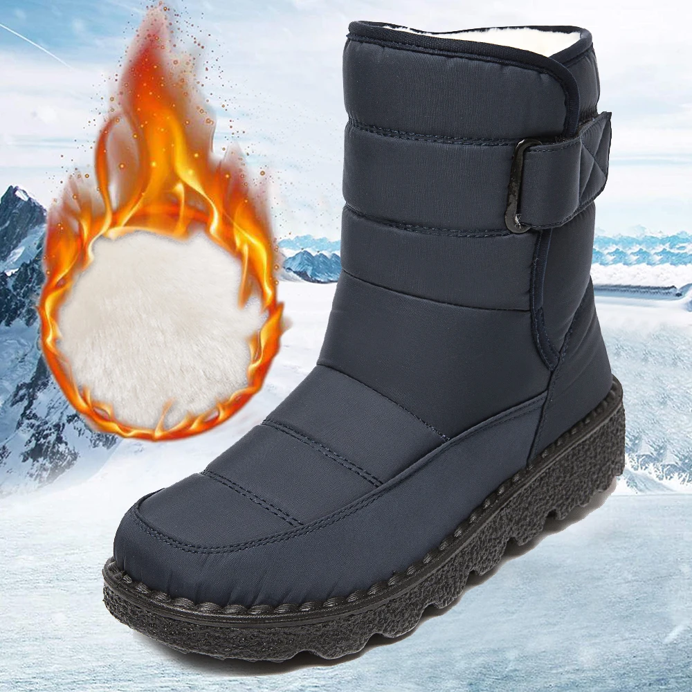 Women's Snow Boots Casual Platform Boot Plush Mid-tube Boot Ladies Slip -on Boot Waterproof Warm Winter Boot Size 43 Women Shoe
Women's Snow Boots Casual Platform Boot Plush Mid-tube Boot Ladies Slip -on Boot Waterproof Warm Winter Boot Size 43 Women Shoe