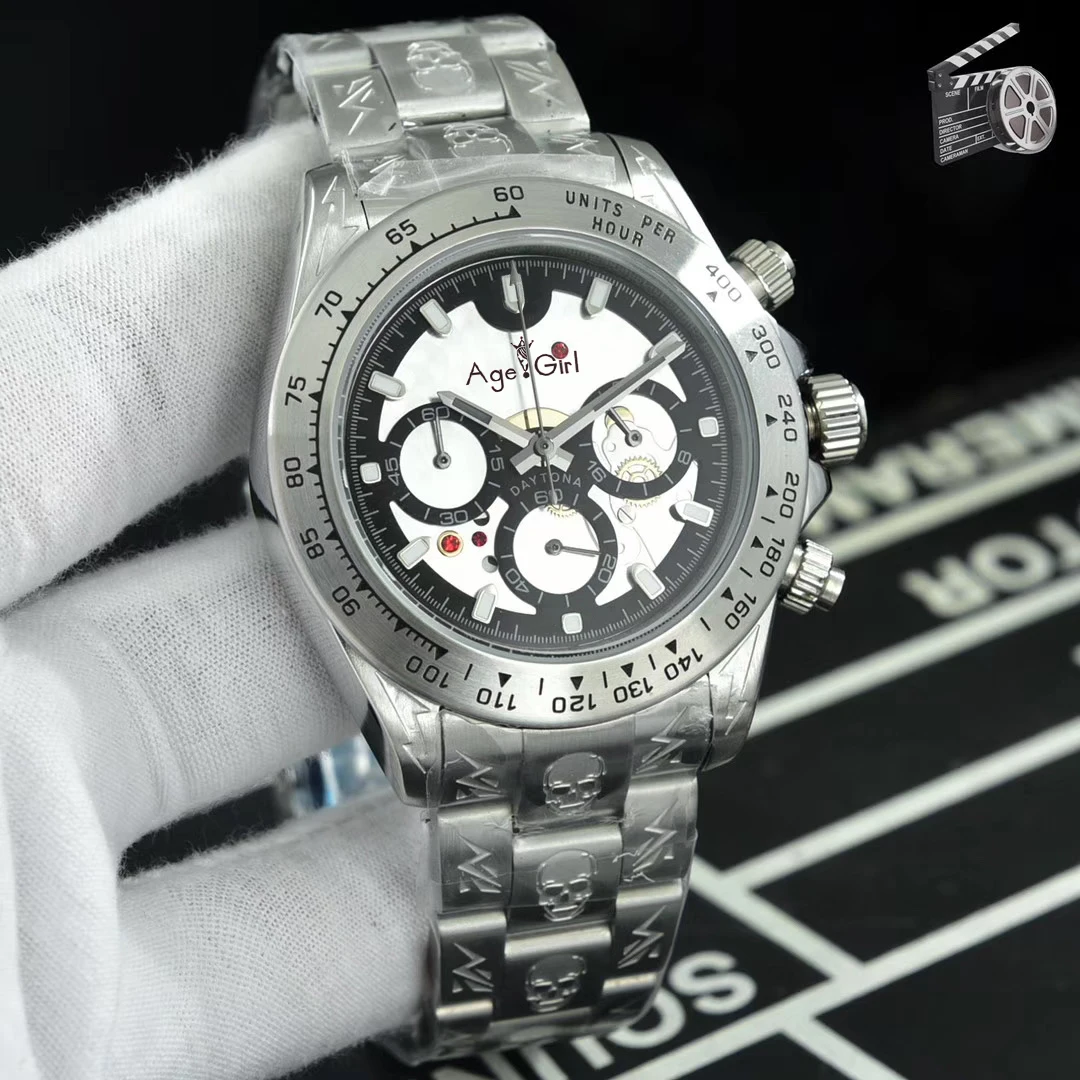Classic New Men Silver Skull Bracelet Limited Edition 904L Stainless Steel Japanese Quartz Chronograph Sapphire Watch AAA+
Classic New Men Silver Skull Bracelet Limited Edition 904L Stainless Steel Japanese Quartz Chronograph Sapphire Watch AAA+