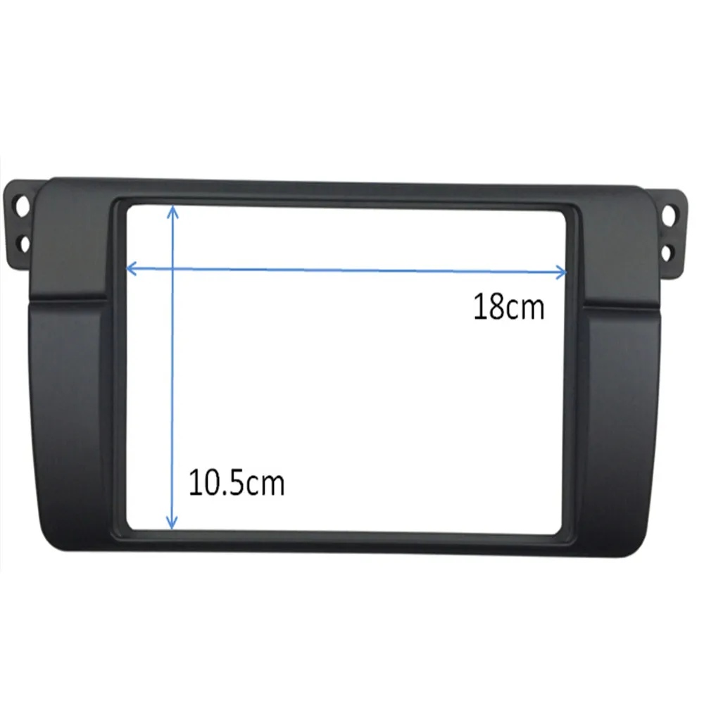 180*105mm Opening For BMW 3Series E46 Double Din Fascia Radio DVD Stereo Panel Trim Kit ABS plastic Refitting Installation Frame
180*105mm Opening For BMW 3Series E46 Double Din Fascia Radio DVD Stereo Panel Trim Kit ABS plastic Refitting Installation Frame